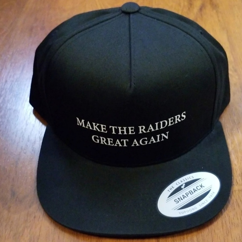 Custom Make The Raiders Great Again Snapback Vinyl